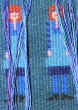 Detaljbild frn vven De osynliga trder fram i bunden rosengng med framsar av textilkonstnr katrin bawah