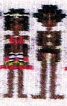 Aboriginer, detalj  frn Jordens folk, rosengngsvv i serien Rttvisa textilkonstnr katrin bawah.