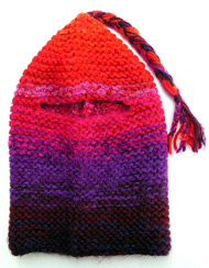 R�tstickad r�narluva i vinr�tt,lila, rosa och r�tt