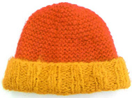 Gul och orange r�tstickad m�ssa