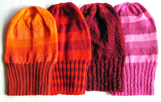 M�ssan Heidi i orange, r�tt, vinr�tt och rosa