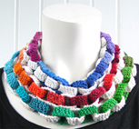 Stickade halsband i modellen Kedja