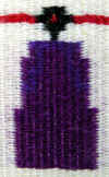 Detaljbild från väven Alternativ Produktion på Norrkläders kjol i Plysch.